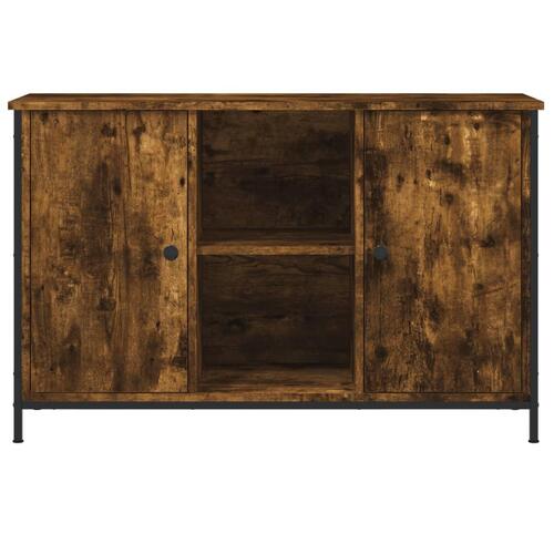 Tv-bord 100x35x65 cm konstrueret træ røget egetræsfarve