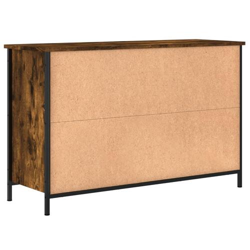 Tv-bord 100x35x65 cm konstrueret træ røget egetræsfarve