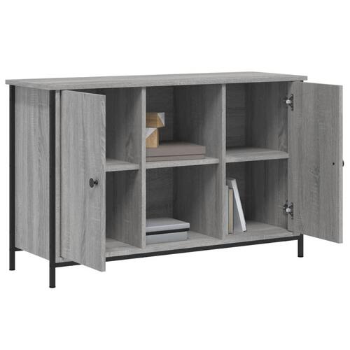 Tv-bord 100x35x65 cm konstrueret træ grå sonoma-eg
