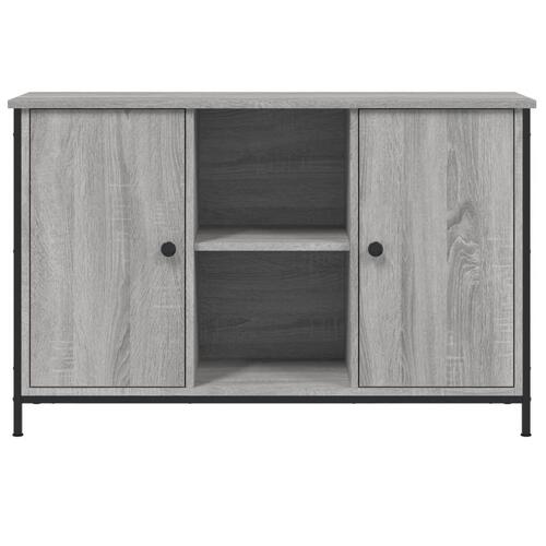 Tv-bord 100x35x65 cm konstrueret træ grå sonoma-eg