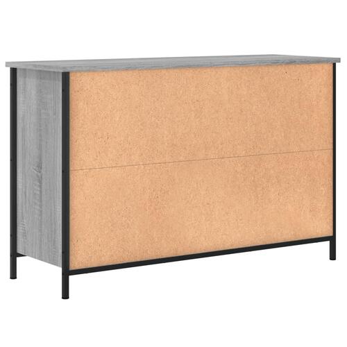 Tv-bord 100x35x65 cm konstrueret træ grå sonoma-eg