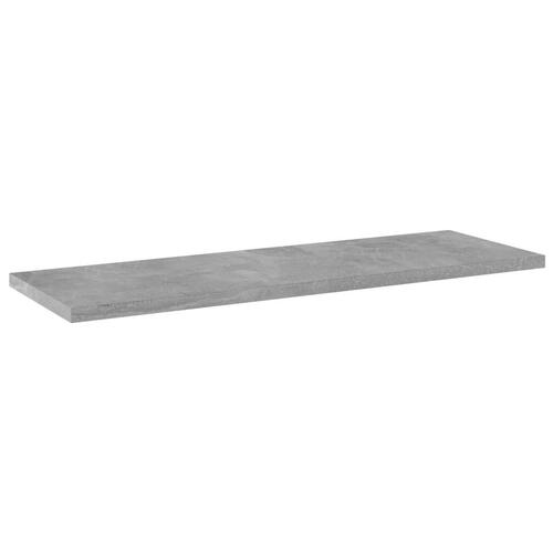 Boghylder 4 stk. 60x20x1,5 cm konstrueret træ betongrå