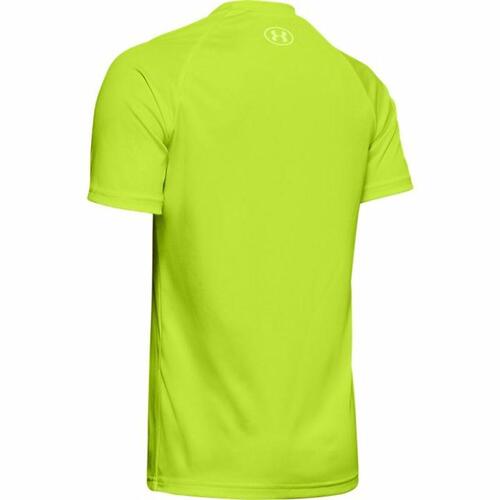 Kortærmet T-shirt til Børn Under Armour Tech Big Logo Gul 10-12 år