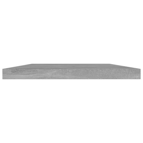 Boghylder 4 stk. 40x20x1,5 cm konstrueret træ betongrå