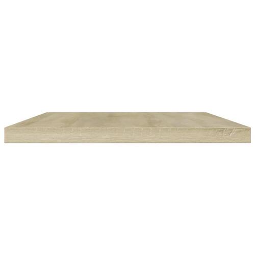 Boghylder 4 stk. 60x10x1,5 cm konstrueret træ sonoma-eg