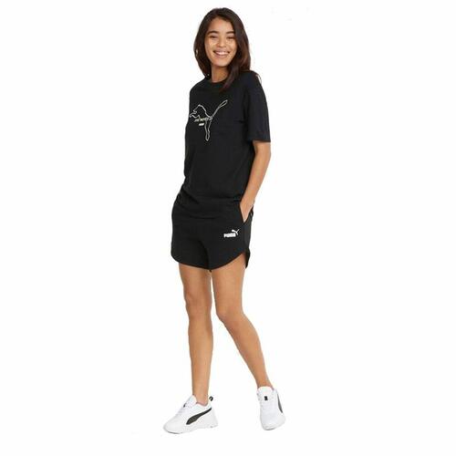 Lange sportsbukser Puma ESS Sort Dame XL