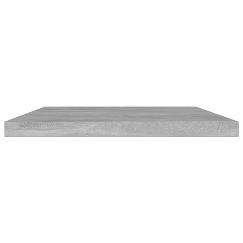 Boghylder 4 stk. 60x10x1,5 cm konstrueret træ betongrå