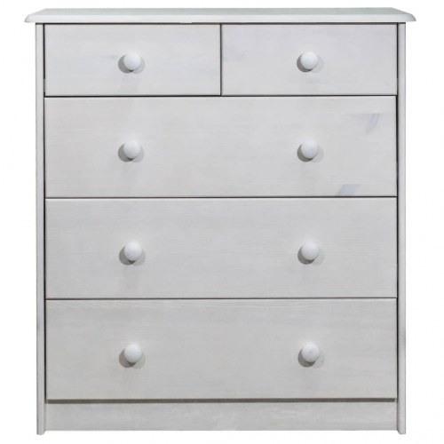 Kommode 75x35x80,5 cm massivt fyrretræ