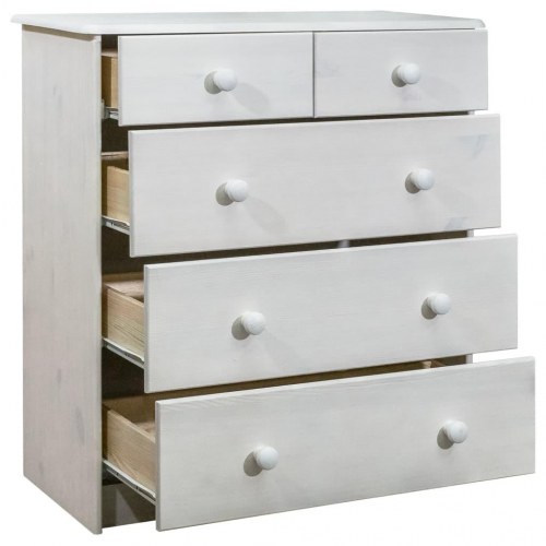 Kommode 75x35x80,5 cm massivt fyrretræ