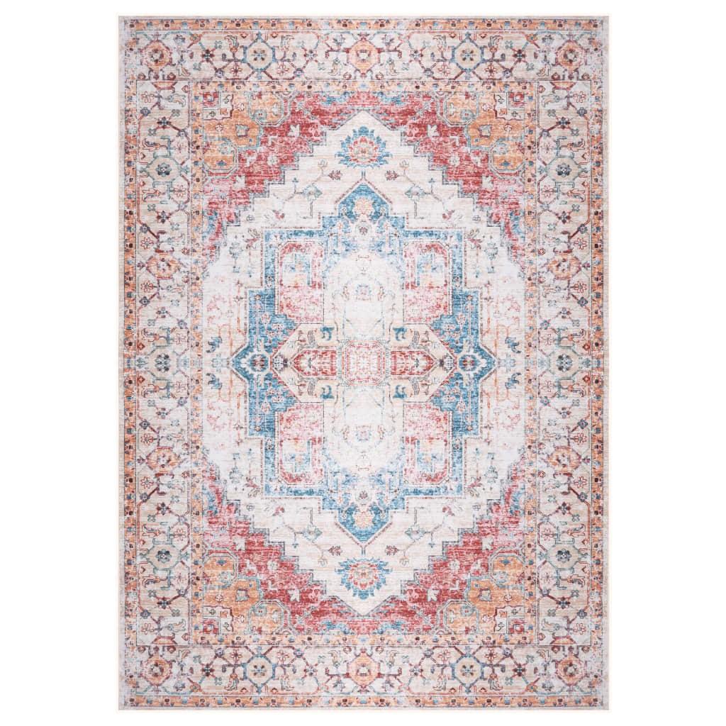 Gulvtæppe med tryk 120x160 cm stof flerfarvet