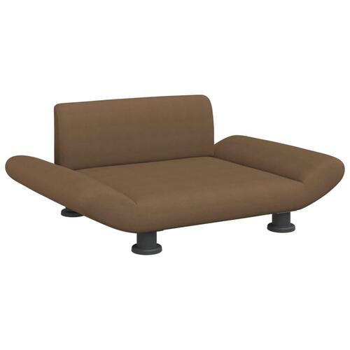 Hundeseng 70x45x28 cm stof brun