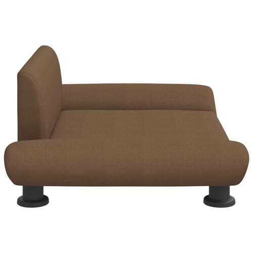 Hundeseng 70x45x28 cm stof brun