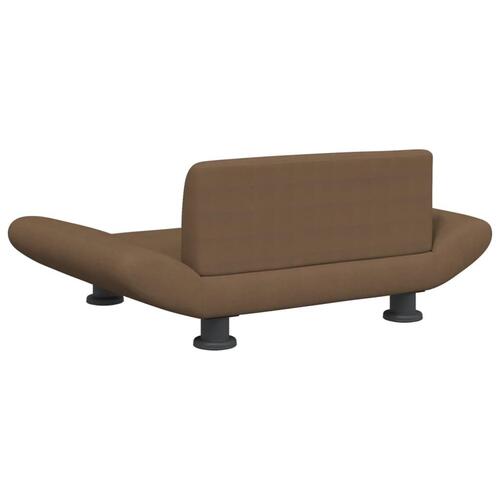 Hundeseng 70x45x28 cm stof brun