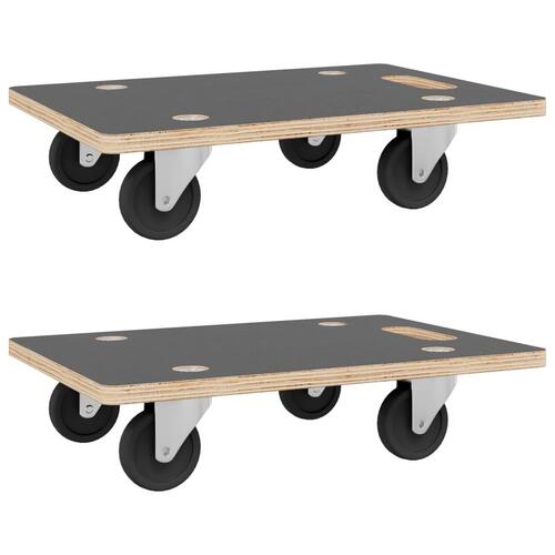 Møbelhunde 2 stk. 50x35x11,5 cm 250 kg rektangulær