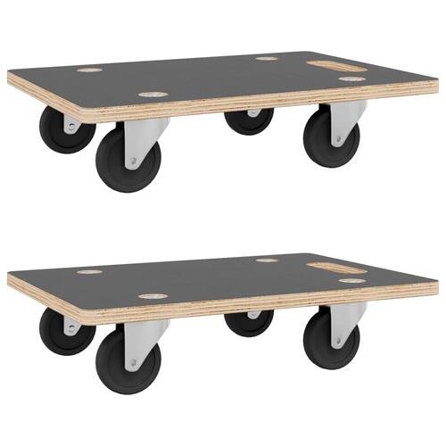 Møbelhunde 2 stk. 60x40x11,5 cm 250 kg rektangulær