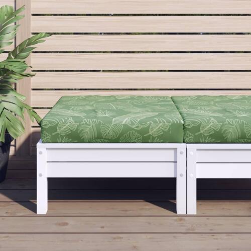 Pallehynde 60x60x8 cm oxfordstof bladmønster