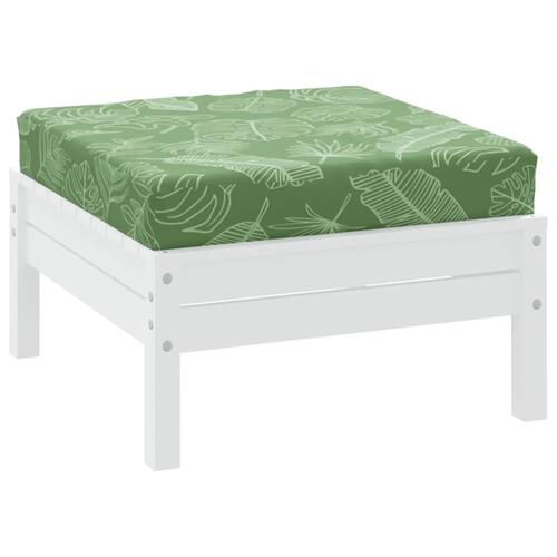 Pallehynde 60x60x8 cm oxfordstof bladmønster