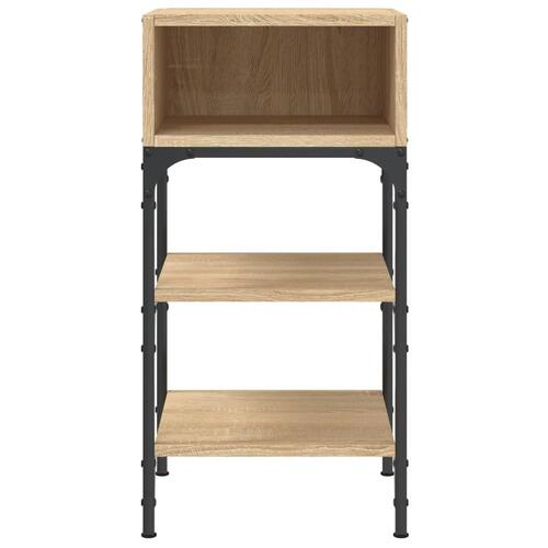 Sengebord 35x34,5x70 cm konstrueret træ sonoma-eg