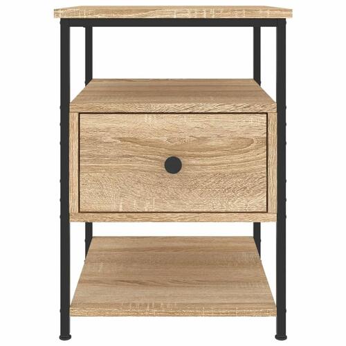 Sengebord 40x42x56 cm konstrueret træ sonoma-eg