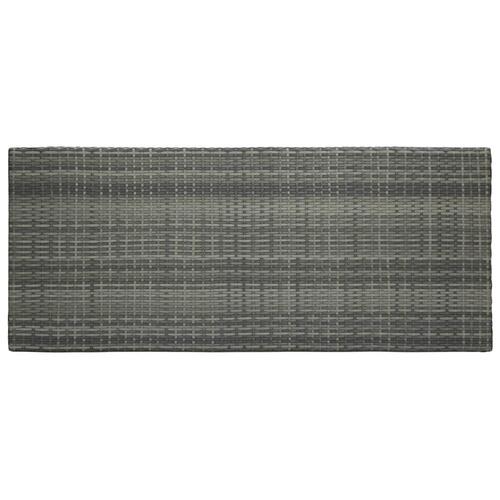 Barbord til haven 140,5x60,5x110,5 cm polyrattan grå
