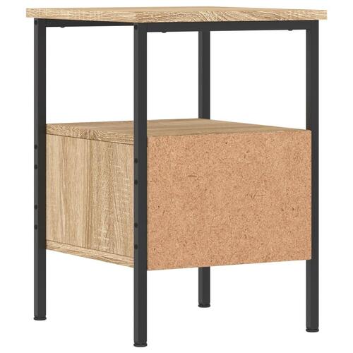 Sengebord 34x36x50 cm konstrueret træ sonoma-eg