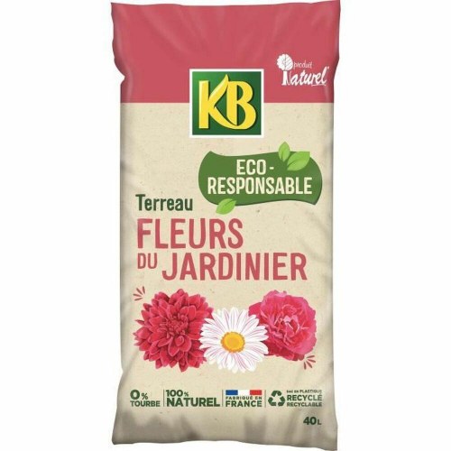 KB pottejord til blomster - 40 l natur uden tørv