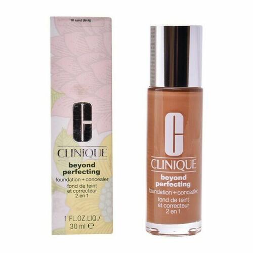 Flydende makeup foundation Clinique Beyond Perfecting Dækcreme til Ansigtet Nº 18 Sand 30 ml