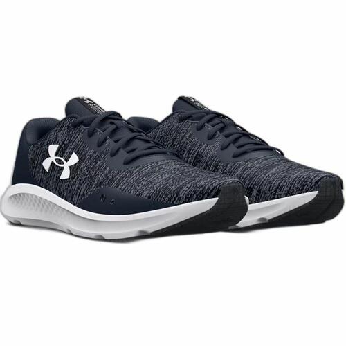 Løbesko til voksne Under Armour Charged Sort Grå Mænd 45