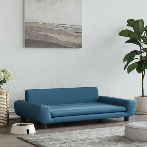 Hundeseng 100x54x33 cm velour blå