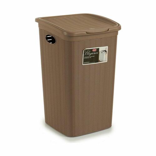 Vasketøjskurv Stefanplast Elegance Beige Plastik 50 L 36,5 x 54,5 x 38 cm (6 enheder)