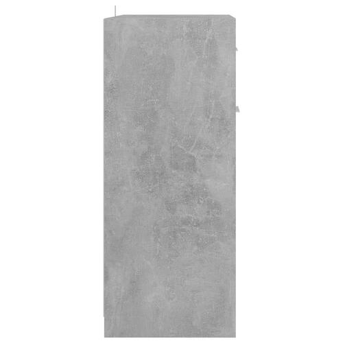 Badeværelsesskab 60x33x80 cm konstrueret træ betongrå