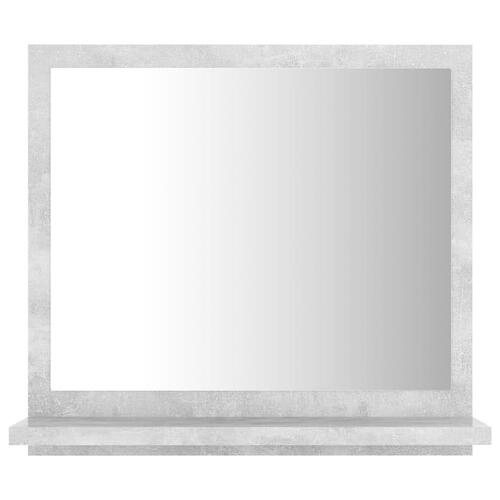 Badeværelsesspejl 40x10,5x37 cm konstrueret træ betongrå