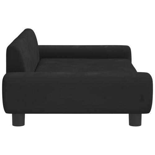 Hundeseng 100x54x33 cm velour sort
