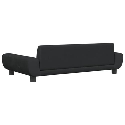 Hundeseng 100x54x33 cm velour sort