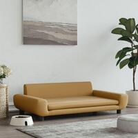Hundeseng 100x54x33 cm velour brun