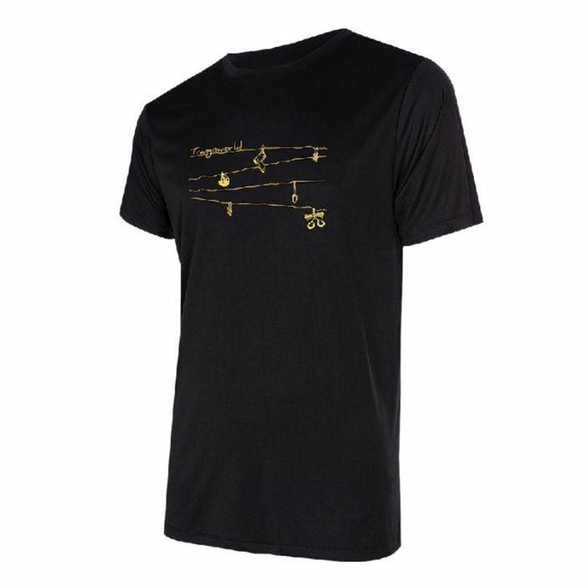 Kortærmet T-shirt til Mænd Trangoworld Loiba Sort M