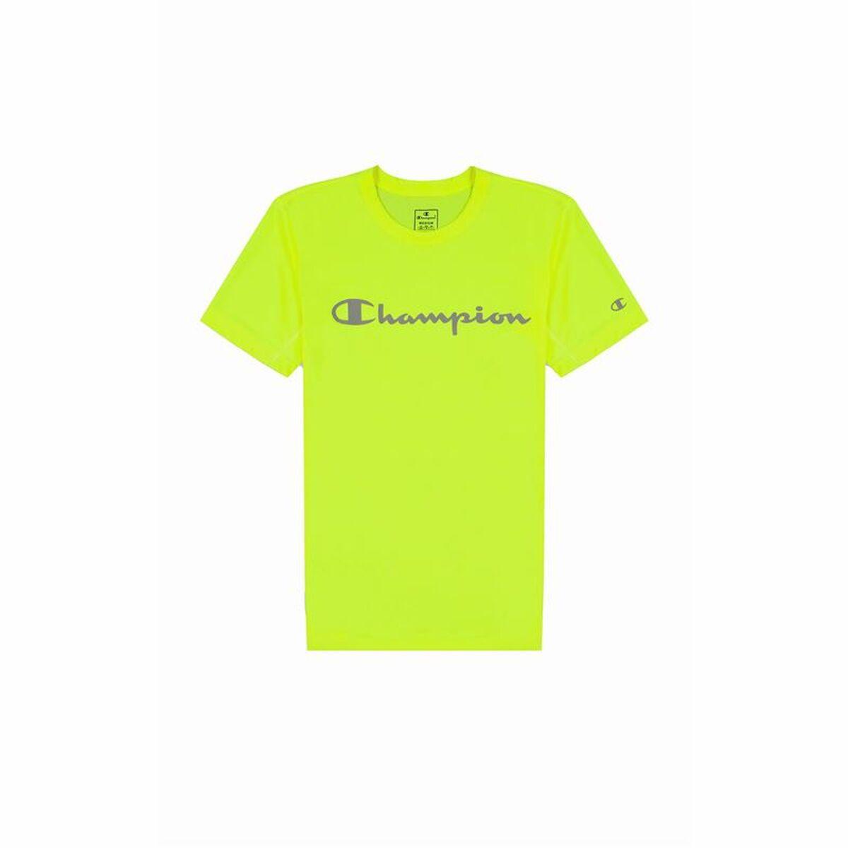 Kortærmet T-shirt til Mænd Champion Crewneck Limegrøn M