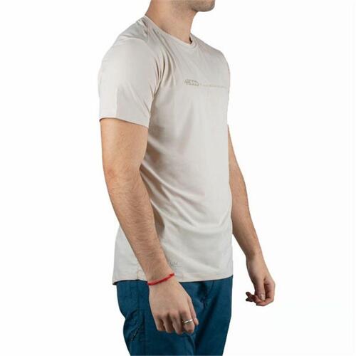 Kortærmet T-shirt til Mænd +8000 Uvero Beige XL