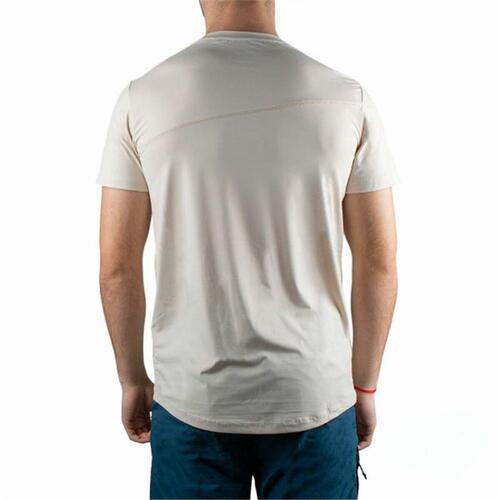 Kortærmet T-shirt til Mænd +8000 Uvero Beige XL