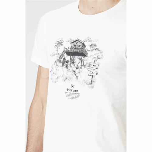 T-shirt Picture DS Surf Cabin Natural Hvid Mænd S