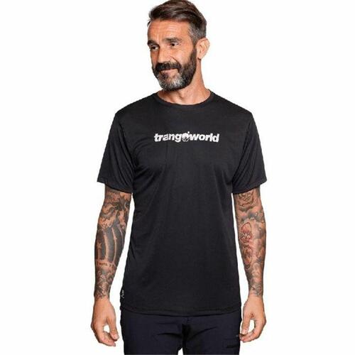 Kortærmet T-shirt til Mænd Trangoworld Cajo Th Sort S