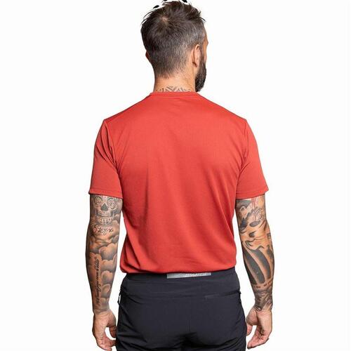 Kortærmet T-shirt til Mænd Trangoworld Ovre Rød XL