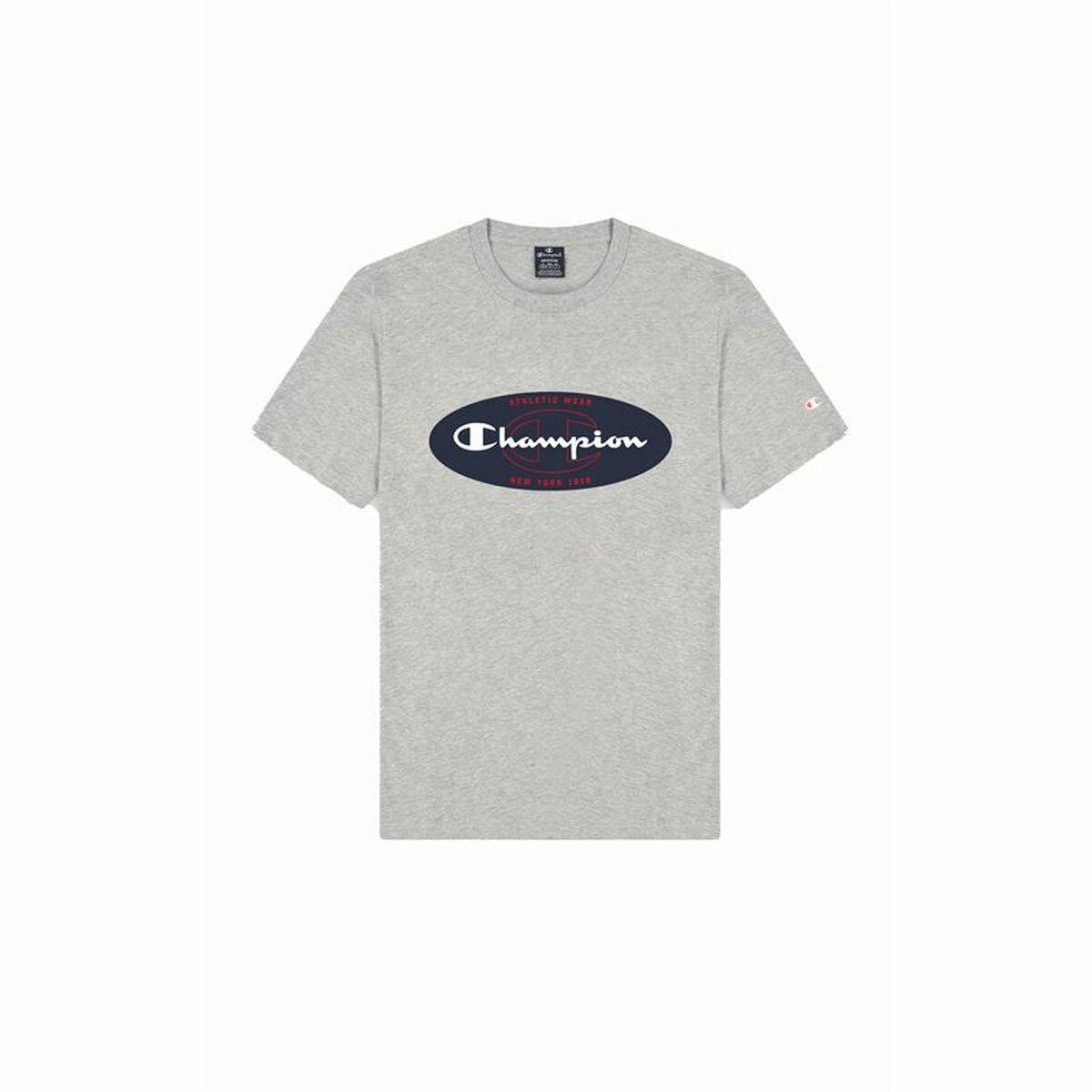 Kortærmet T-shirt til Mænd Champion Crewneck Grå L