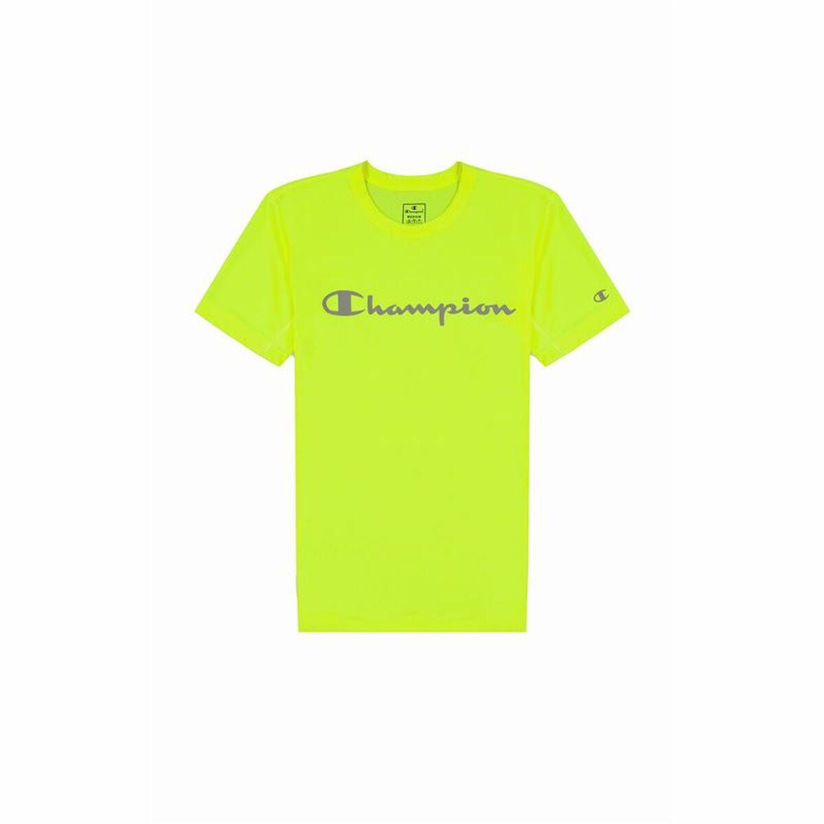 Kortærmet T-shirt til Mænd Champion Crewneck Limegrøn L