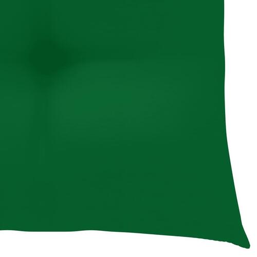 Hynder til havestole 2 stk. 50x50x7 cm stof grøn (OUTLET A+)