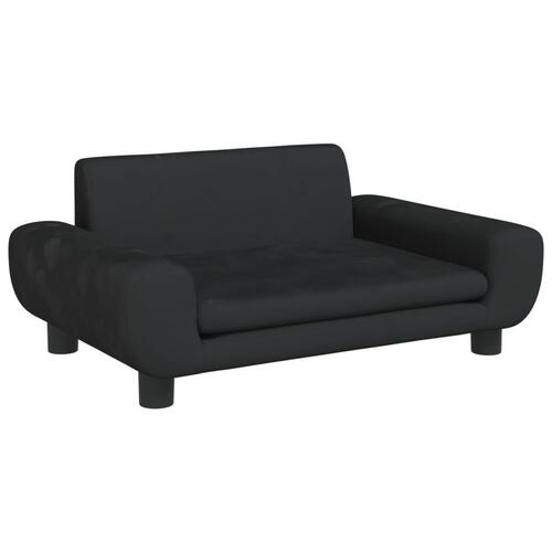 Hundeseng 70x45x33 cm velour sort