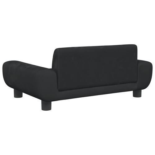 Hundeseng 70x45x33 cm velour sort