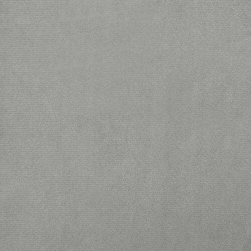 Hundeseng 100x50x21 cm velour lysegrå