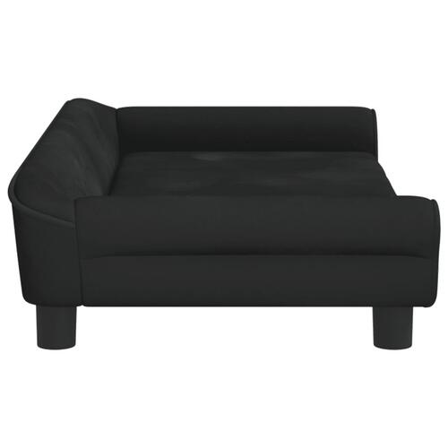 Hundeseng 100x50x21 cm velour sort