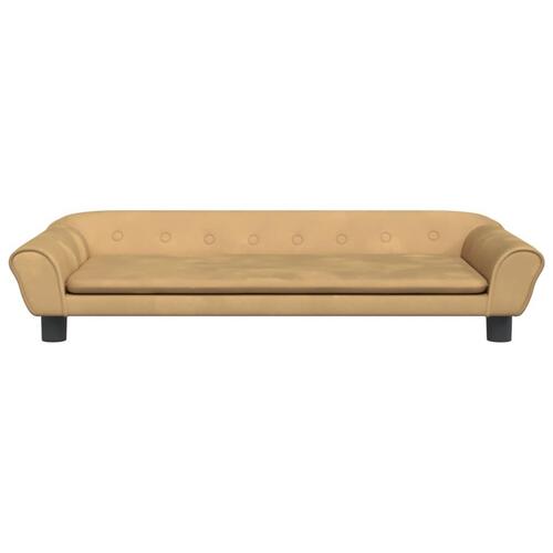 Hundeseng 100x50x21 cm velour brun